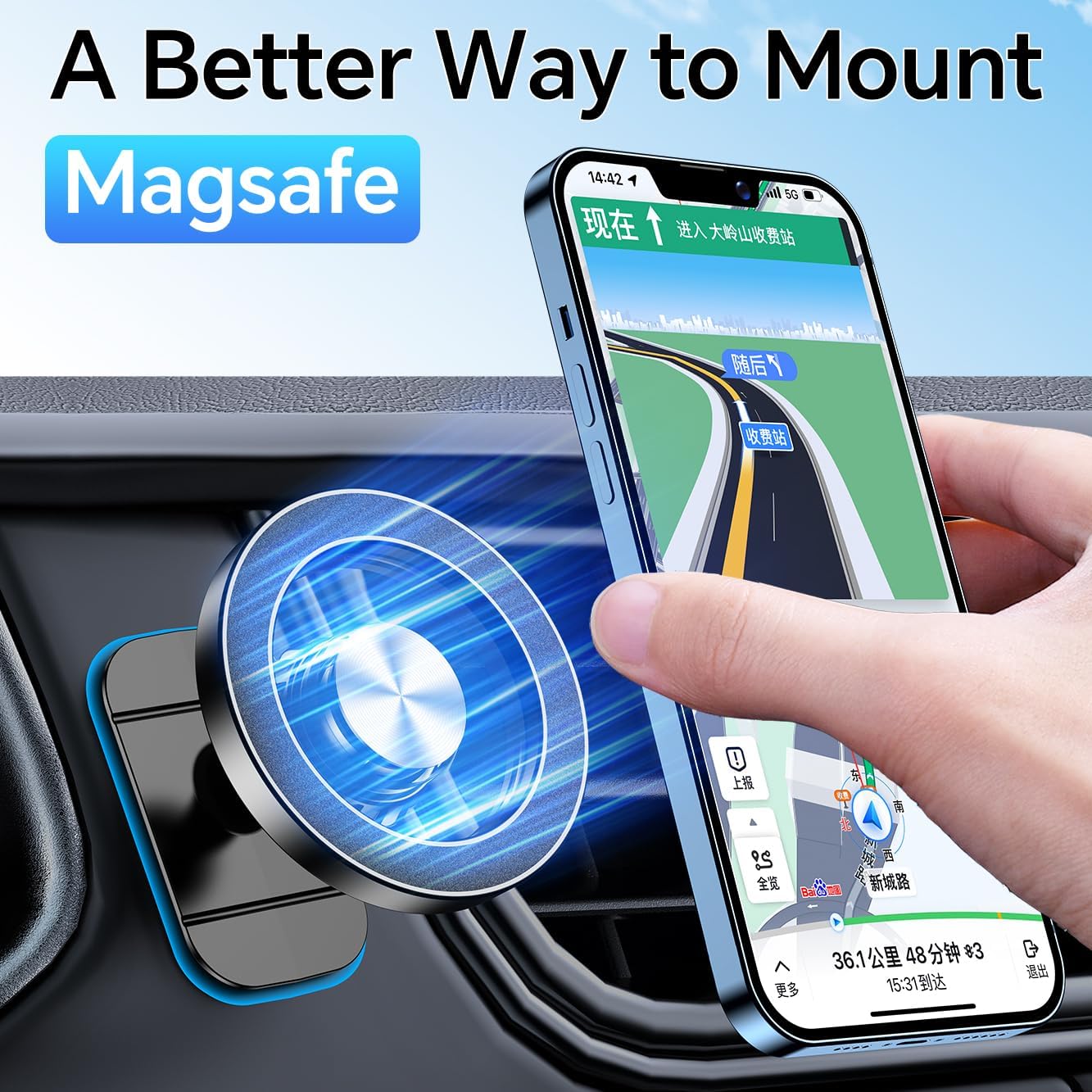 UltraGrip Magnetic Car Phone Mount